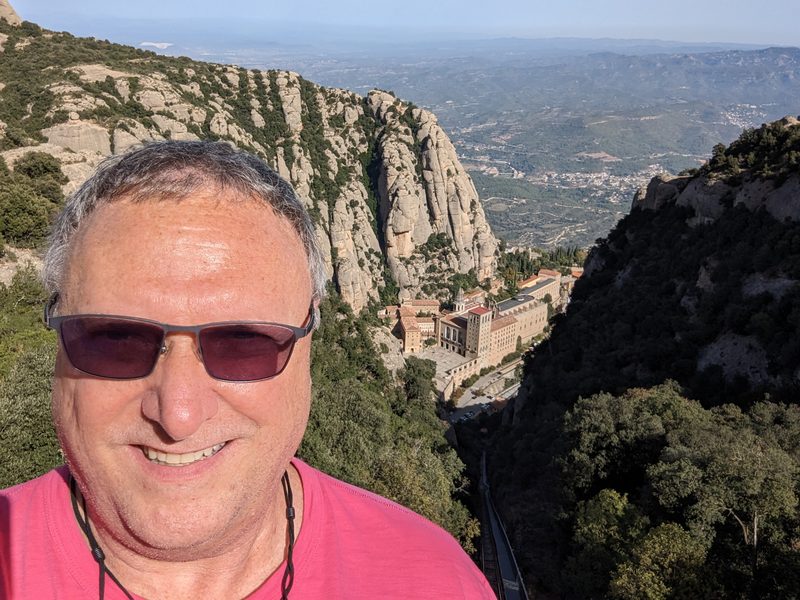 Andrew at Montserrat monastery, Spain